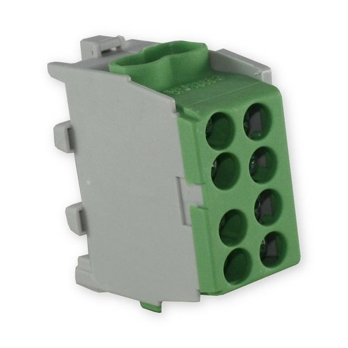 Klemmstein Abzweigklemme grün Schutzleiter PE 1 polig für Leitungen bis 25mm²