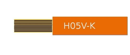 Verdrahtungsleitung PVC-Aderleitung H05V-K 0,75mm² orange  - 100 Meter / 0,16€/Meter