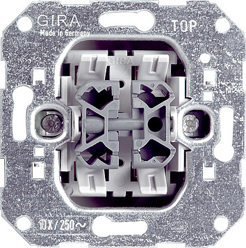 GIRA Schalter Doppel-Wechselschalter 010800