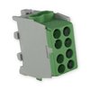 Klemmstein Abzweigklemme grün Schutzleiter PE 1 polig für Leitungen bis 35mm²