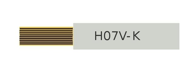 Verdrahtungsleitung PVC-Aderleitung H07V-K 1,5mm² grau  - 100 Meter / 0,32€/Meter